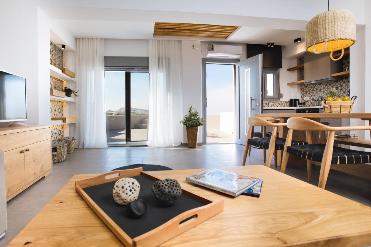 Amer Villa Santorini With Outdoor Hot Tub Vothon ภายนอก รูปภาพ